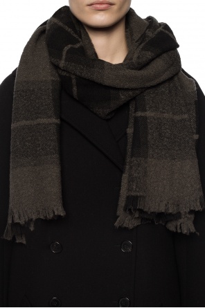 Scarf with a plaid motif, zdjęcie 2 Scarf with a plaid motif od Rick Owens